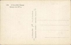 Avallon - XV century old House - CPA
