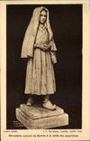 Sculpture - ourdes - co Bernadette de Bartres with old the appearances - CPA