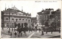 Italy - Italy - Milan - Milano - Piazza della Scala - CPA