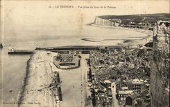 Treport - gesehen von der Oberseite der Klippe - CPA