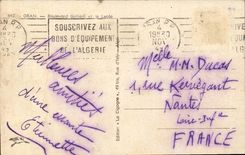 Algeria - Ageria - Africa - Africa - Oran - Boulevard Gallieni and the college - CPA