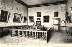 Chambord CPA Le chateau La salle a manger Louis XIV