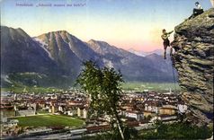 Autriche Asutria Osterreich Innsbruck CPA M Schneiss muass ma habb