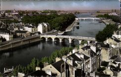 Angers CPA View towards the bridge of the center on Maine