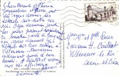 Angers CPA View towards the bridge of the center on Maine