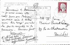 Fontaineableau CPA the palate the gallery Henri II or ballroom