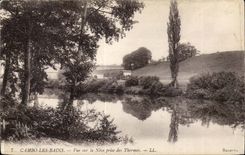 Cambo les Bains CPA Seen on Nive taken of the Thermal baths