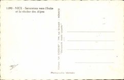 Nice - Excursions worm Italy and the Alpine range - CPA