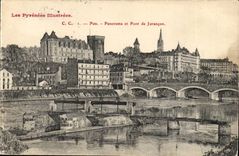 Pau - Panorama und Brucke von Jurancon - CPA