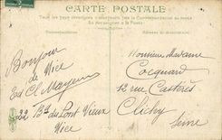 Nice - Frontage of the Cascade of the Castle - CPA