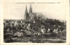 Cathedral of Chartres CPA Seen from of Cachembach