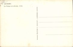 Lourdes CPA the virgin of the cave