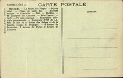 Belgium Ostend CPA forts in front of Kursaal