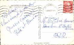 Cote d'azur CPA Coucher de soleil