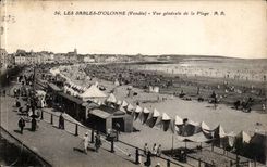 Sande olonne CPA der Ansicht des Strandes