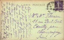 Sande olonne CPA der Ansicht des Strandes