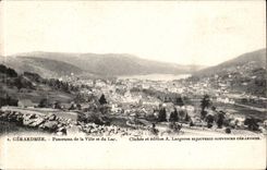 Gerardmer CPA Panorama of the city and the lake
