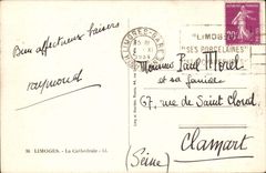 Limoges CPA the cathedral