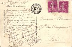 CPA Castle of Fontainebleau the boudoir of Marie Antoinette