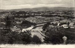 Besancon CPA Panorama taken of Chaudane