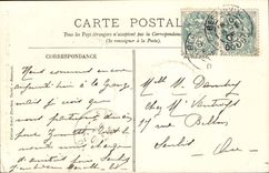 Besancon CPA Public garden Castan Roman Vestiges