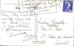 Le Brusc CPA Vue sur le Mont Salvat