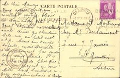 Deauville - the Flowered Beach - View of the Beach and les Bains - CPA