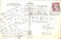 Biarritz - Le Rocher du Basta - CPA 