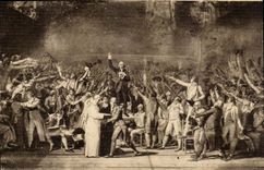 Versailles - the Museum - the Oath of Jeu de Paume - David - Table - CPA