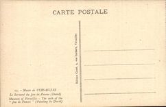 Versailles - the Museum - the Oath of Jeu de Paume - David - Table - CPA