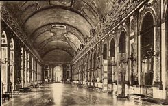 Versailles - Gallery of the Ices Room of the Signature of Peace in 1919 - CPA