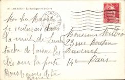 Lourdes - the Basilica and the Station - CPA