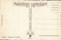 Italy Italia Venezia CPA Basilica di S Marco