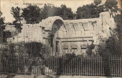 Nimes CPA der Tempel von Diane