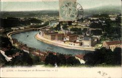 Lyon CPA Panorama taken of the Gay restaurant