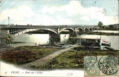 Vichy CPA Bridge on Allier
