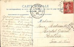 CPA Rennes la nuit Quai Dujardin et faculte