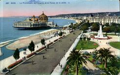 CPA Nice the walk of English and the palate of the pier