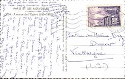 CPM Paris Avenue de l'opera