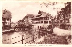 CPA Strasbourg Street of the Bath to the plants