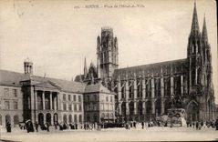 Rouen - Place of the Town hall - CPA