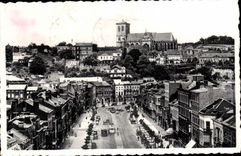 Belgium - Belgien - Liege - Boulevard of Sauventiere and Eglise St Martin CPA