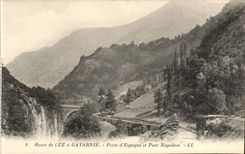 Route de Luz has Gavarnie - Gate of Spain and Pont Napoleon - CPA