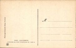 Cauterets - Kaskade der Brucke von Spanien CPA