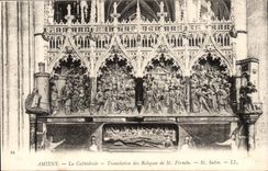 Amiens - the Cathedral - Translation of the Relics of St Firmin St Salvo - CPA