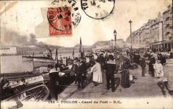 Toulon - Cross-section of the Port - CPA