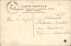 Phantasie - Gluckwunsch-Frau mit Blumen - Frau mit weissem Schleier - CPA