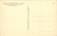 Chatelguyon - Chatel - Guyon - Ruinen des Schlosses von Tournoel XIII Funktelegraphie XIV - CPA