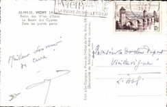 Vichy - Queen of the Towns of Water - the Basin of the Swans in the Large Parks - CPA