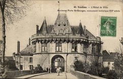 vendome - L'Hotel de Ville - Ancienne Porte St Georges monument historique XV siecle - CPA 